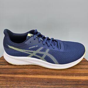 Asics Patriot 13 Shoes Mens 12 Blue Lace Up Low Top Running Athletic Sneakers